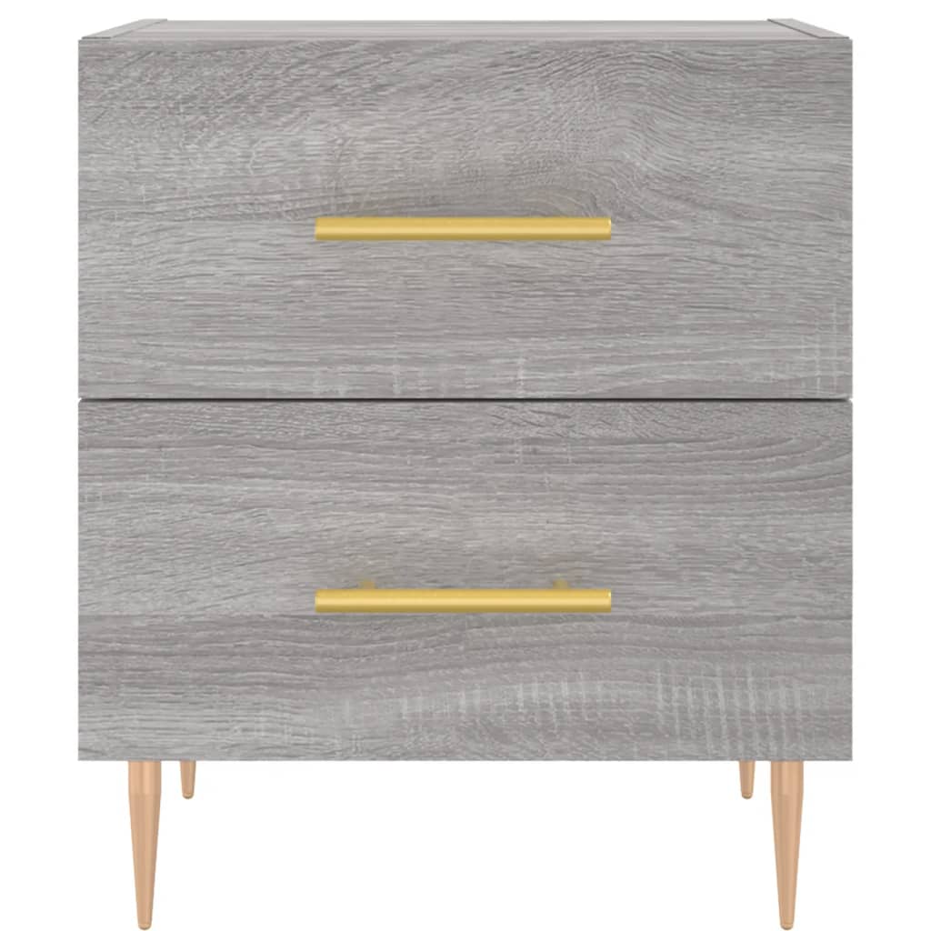 Bedside Cabinet Grey Sonoma 40x35x47,5 cm Engineered Wood