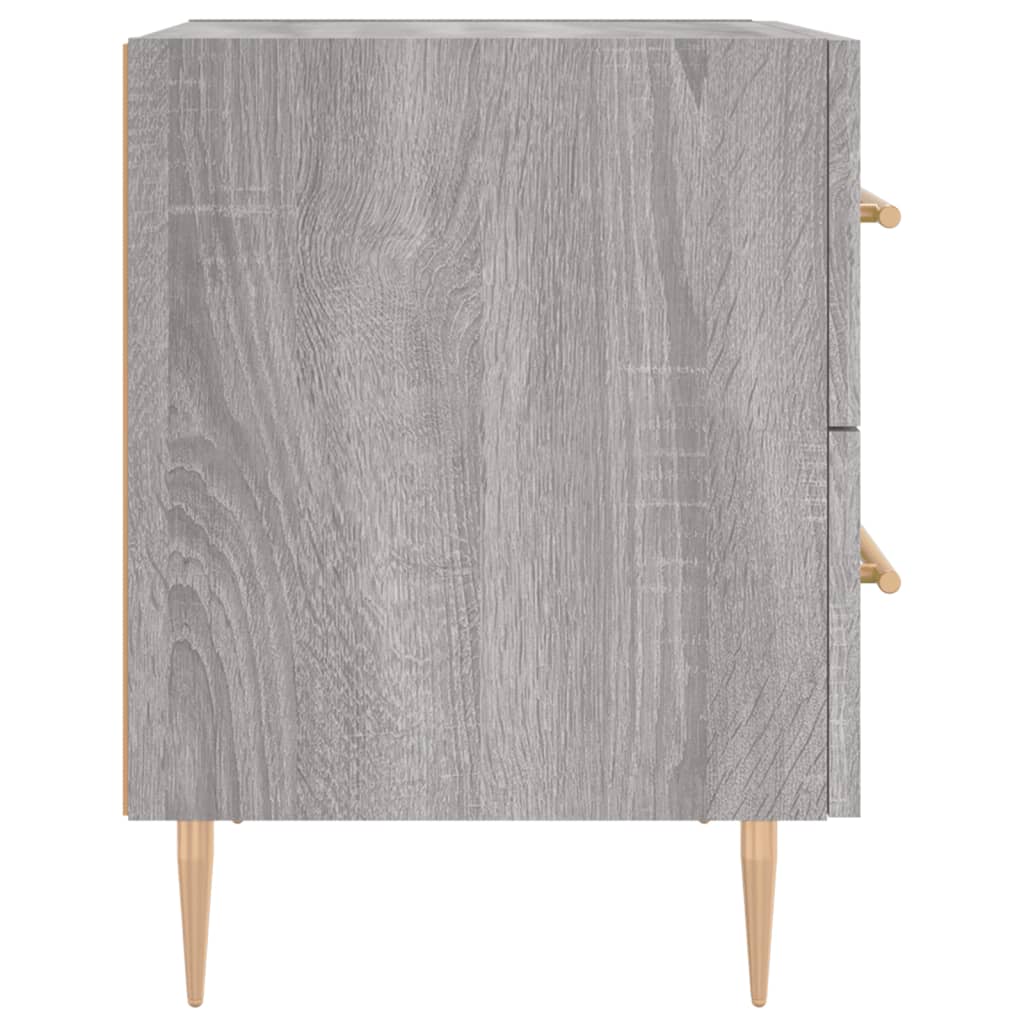 Bedside Cabinet Grey Sonoma 40x35x47,5 cm Engineered Wood