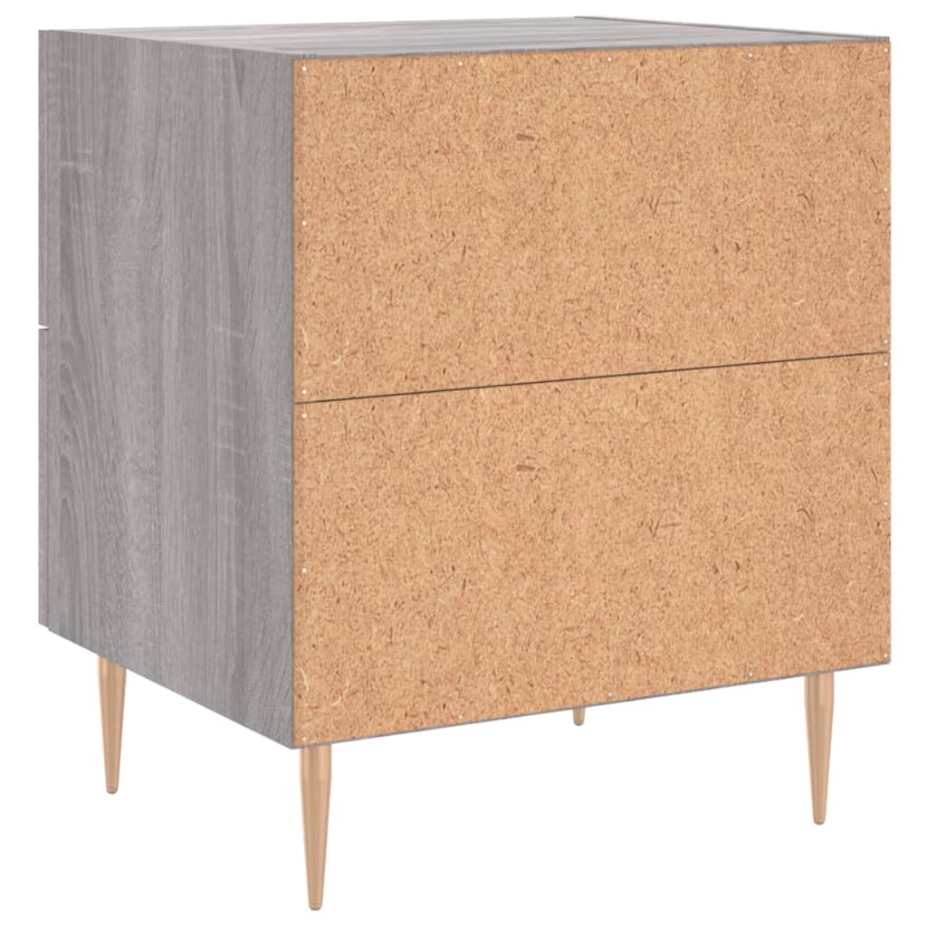 Bedside Cabinets 2 pcs Grey Sonoma 40x35x47.5 cm Engineered Wood