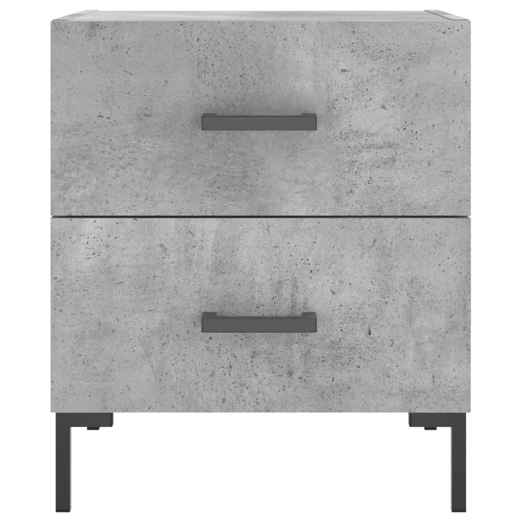 Bedside Cabinet Concrete Grey 40x35x47,5 cm Engineered Wood