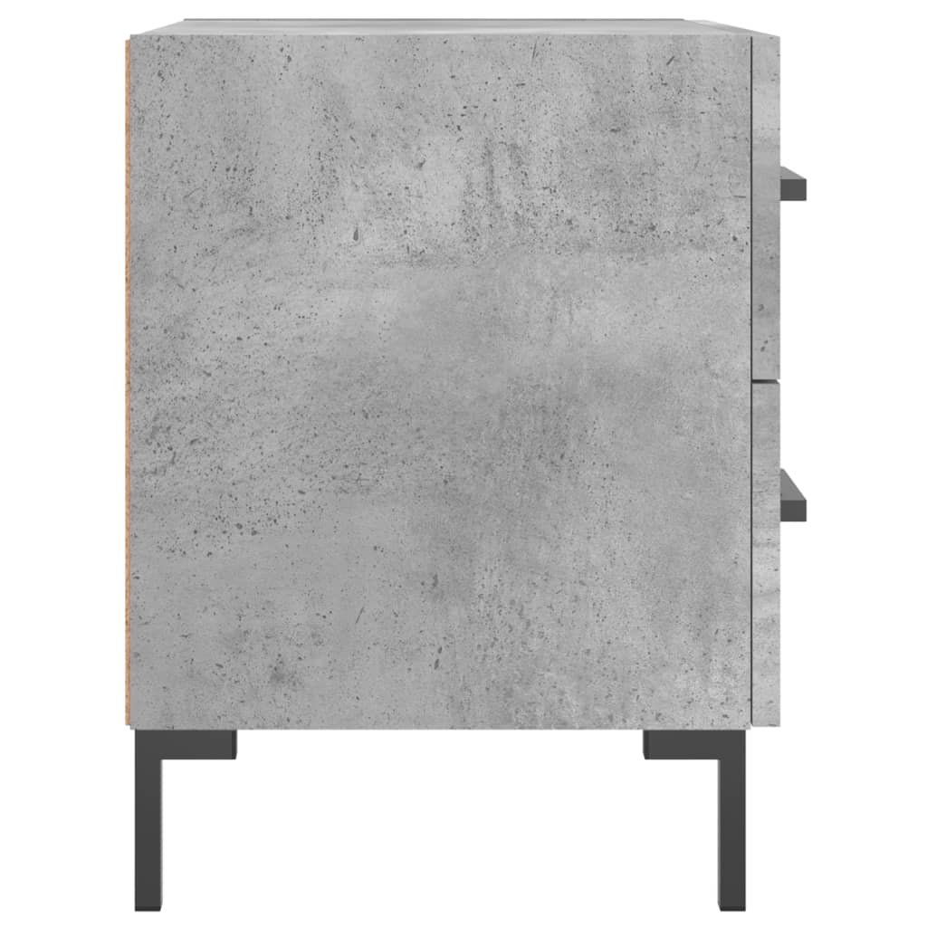 Bedside Cabinet Concrete Grey 40x35x47,5 cm Engineered Wood