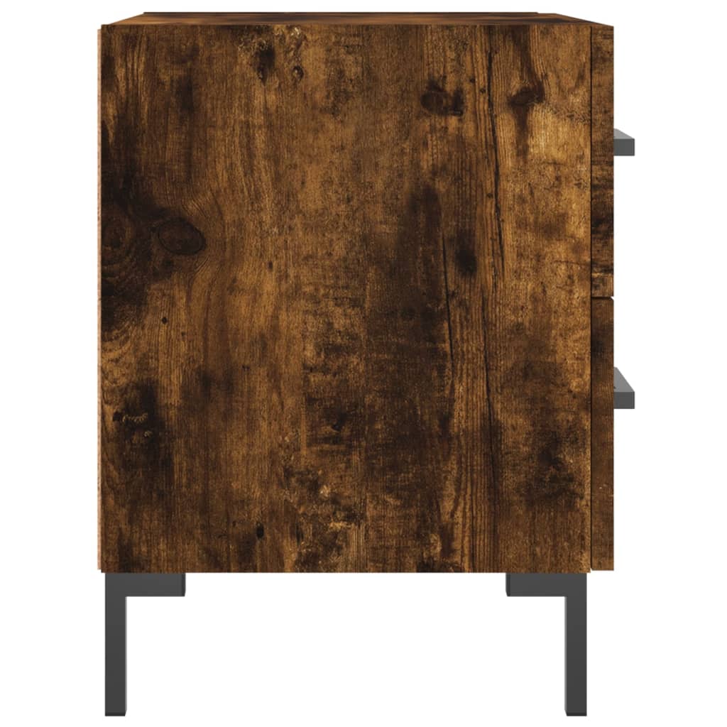 Bedside Cabinet Smoked Oak 40x35x47,5 cm Engineered Wood