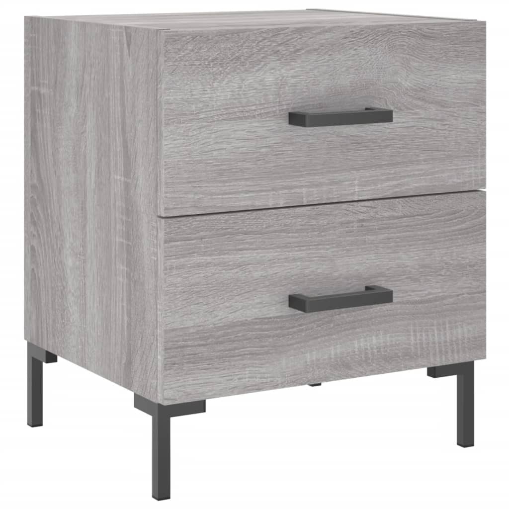 Bedside Cabinet Grey Sonoma 40x35x47,5 cm Engineered Wood