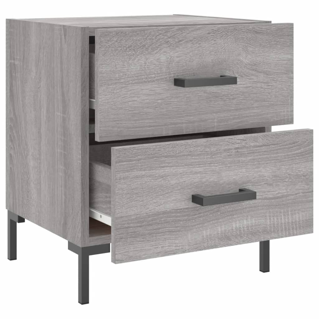 Bedside Cabinet Grey Sonoma 40x35x47,5 cm Engineered Wood