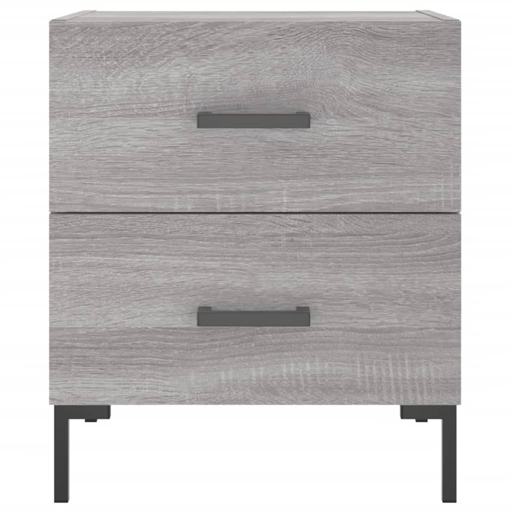 Bedside Cabinet Grey Sonoma 40x35x47,5 cm Engineered Wood