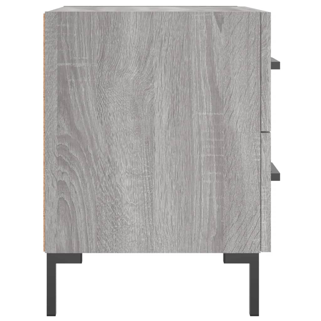 Bedside Cabinet Grey Sonoma 40x35x47,5 cm Engineered Wood