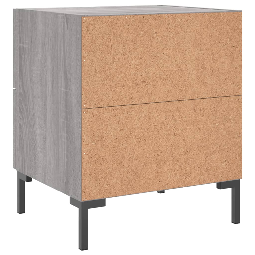 Bedside Cabinet Grey Sonoma 40x35x47,5 cm Engineered Wood