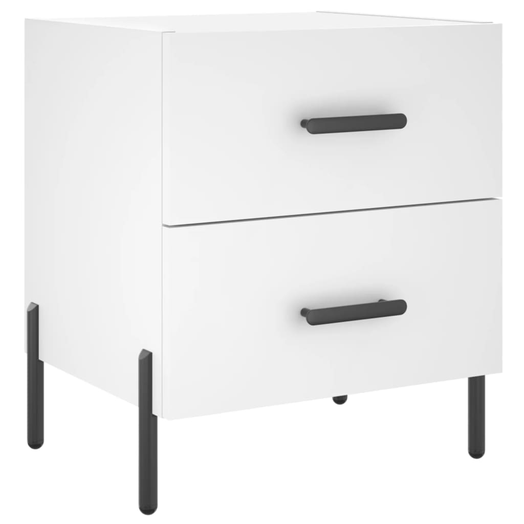 Bedside Cabinet White 40x35x47,5 cm Engineered Wood
