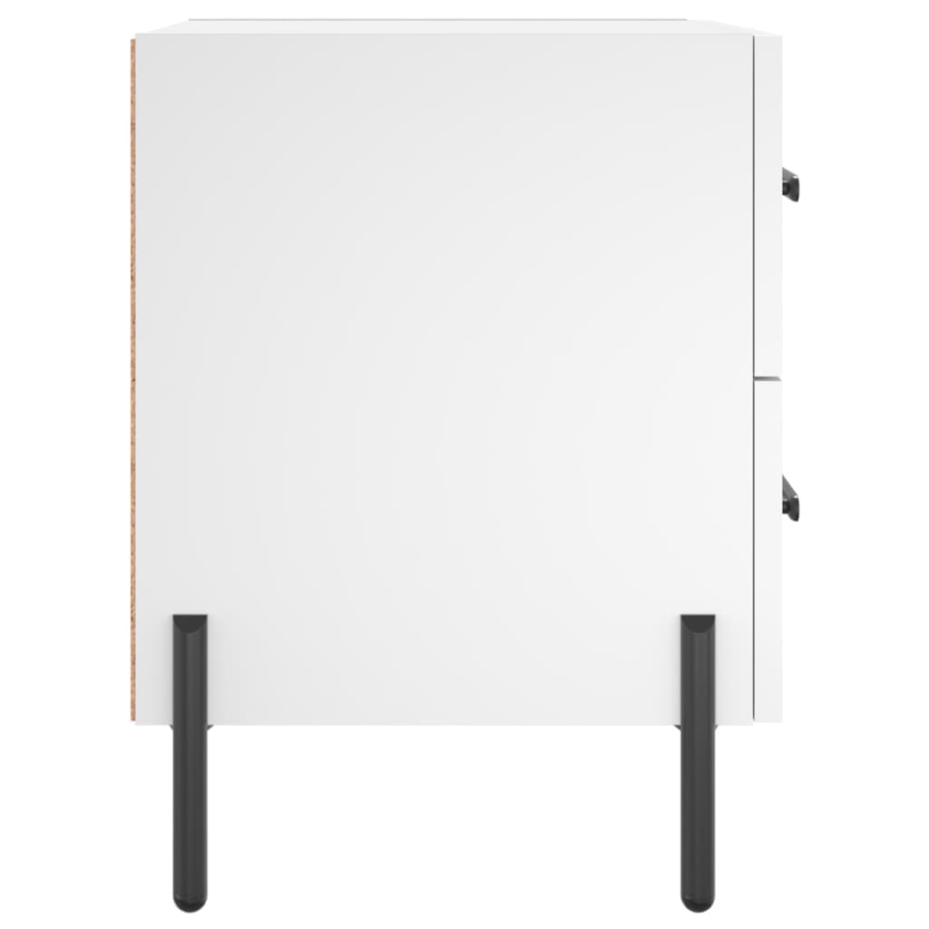 Bedside Cabinet White 40x35x47,5 cm Engineered Wood