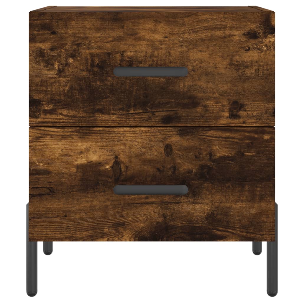 Bedside Cabinet Smoked Oak 40x35x47,5 cm Engineered Wood