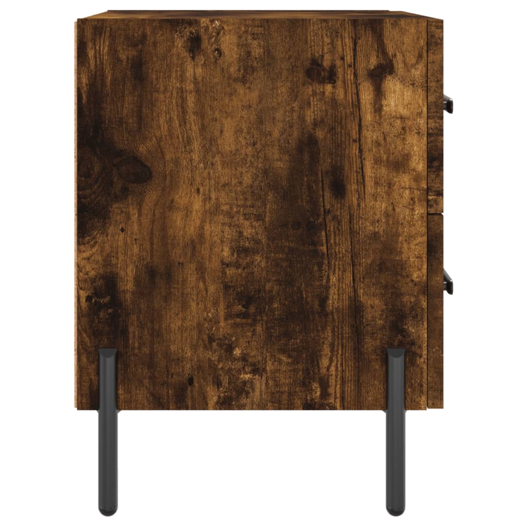Bedside Cabinet Smoked Oak 40x35x47,5 cm Engineered Wood
