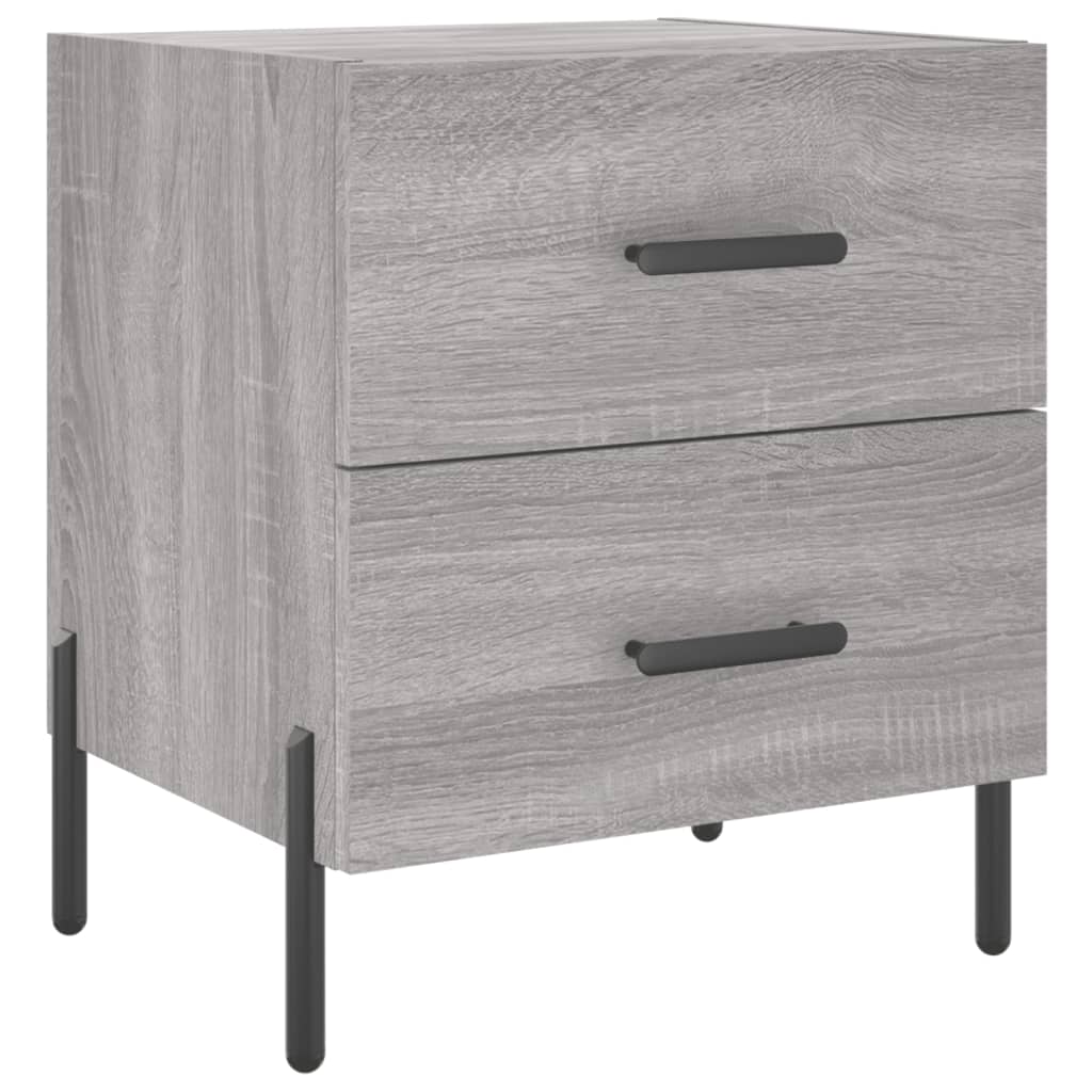Bedside Cabinet Grey Sonoma 40x35x47,5 cm Engineered Wood