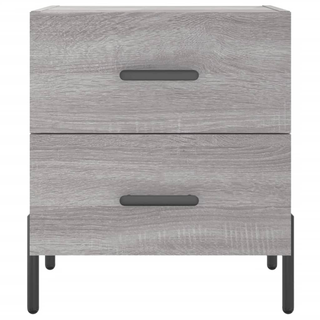 Bedside Cabinet Grey Sonoma 40x35x47,5 cm Engineered Wood