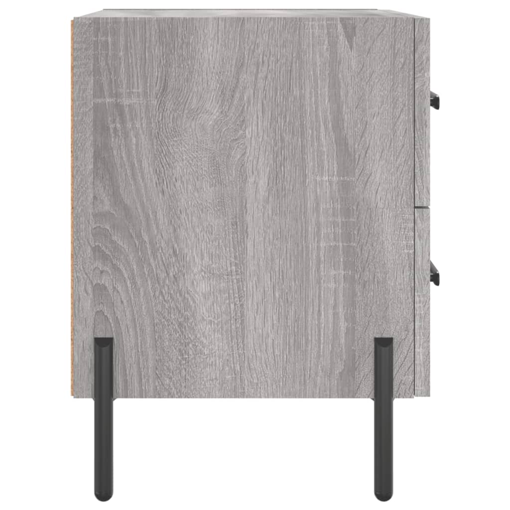 Bedside Cabinet Grey Sonoma 40x35x47,5 cm Engineered Wood