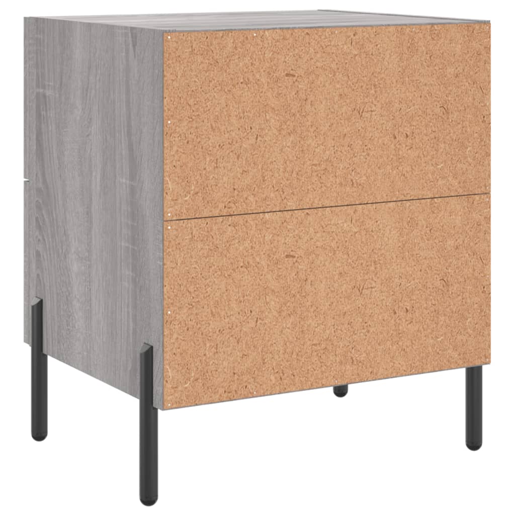 Bedside Cabinet Grey Sonoma 40x35x47,5 cm Engineered Wood