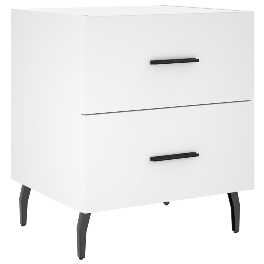 Bedside Cabinet White 40x35x47,5 cm Engineered Wood