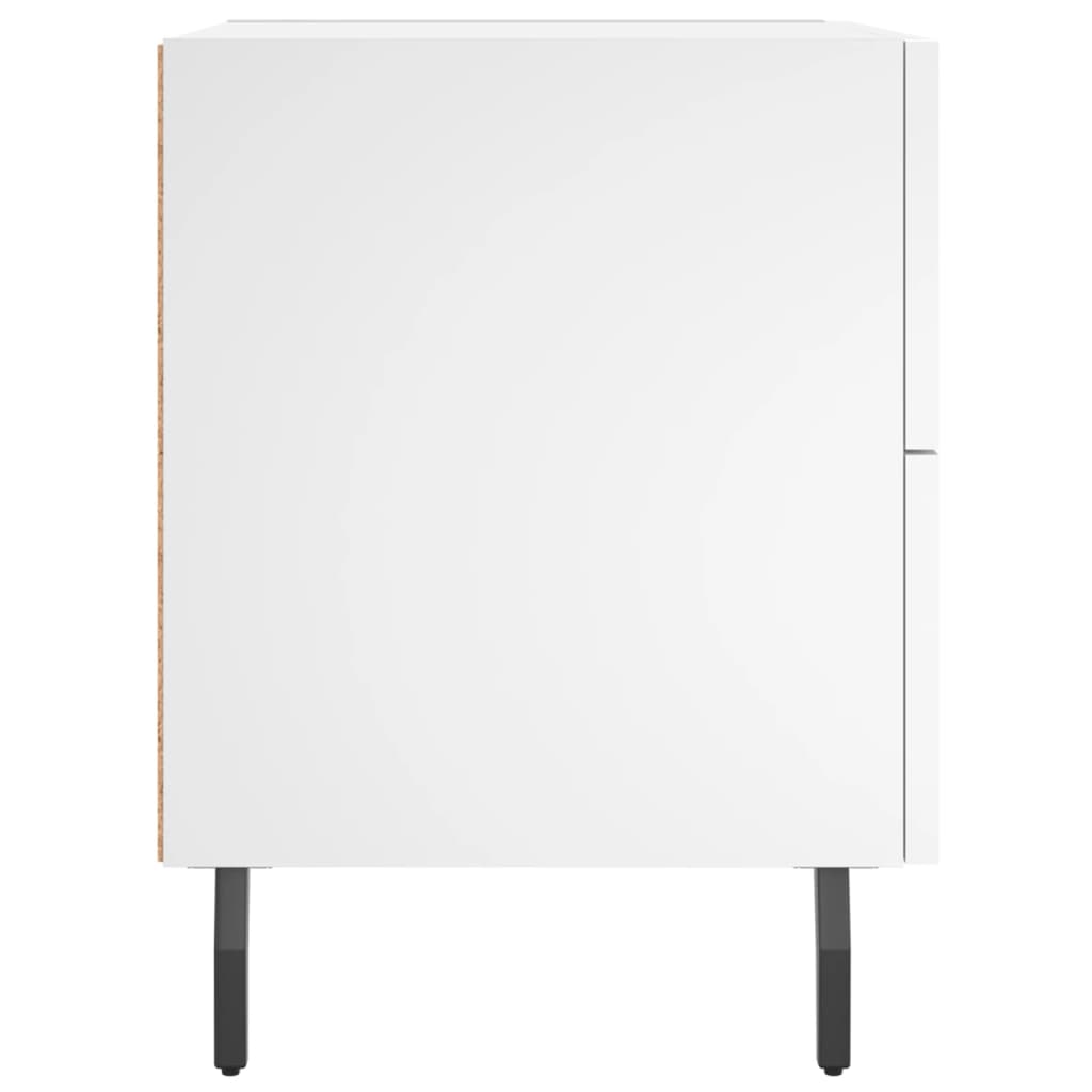 Bedside Cabinet White 40x35x47,5 cm Engineered Wood