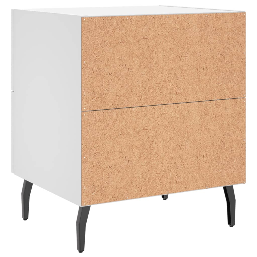 Bedside Cabinet White 40x35x47,5 cm Engineered Wood