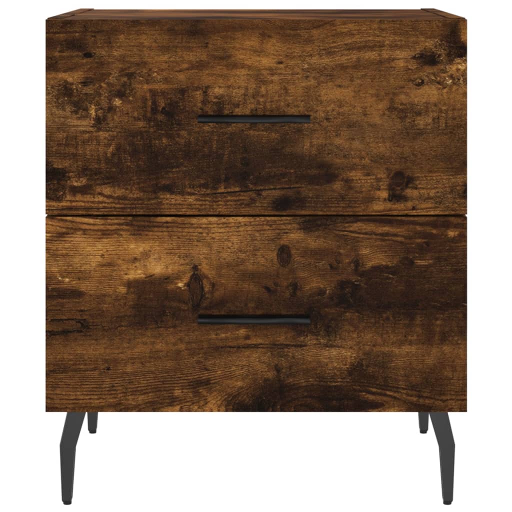 Bedside Cabinet Smoked Oak 40x35x47,5 cm Engineered Wood
