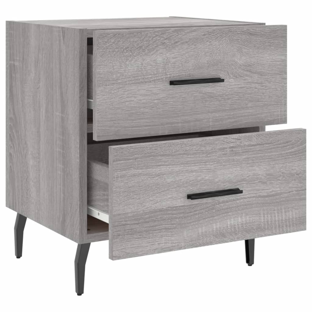Bedside Cabinet Grey Sonoma 40x35x47,5 cm Engineered Wood