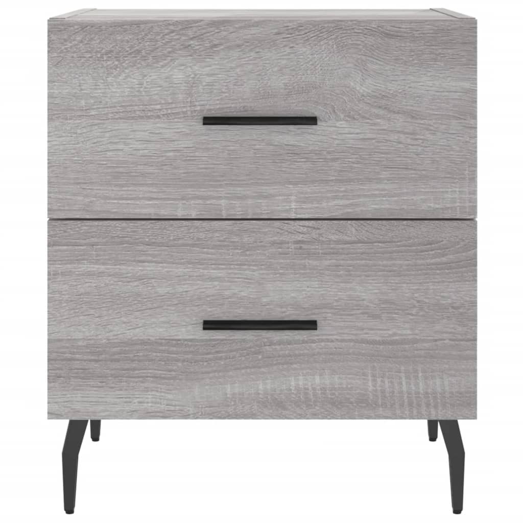 Bedside Cabinet Grey Sonoma 40x35x47,5 cm Engineered Wood