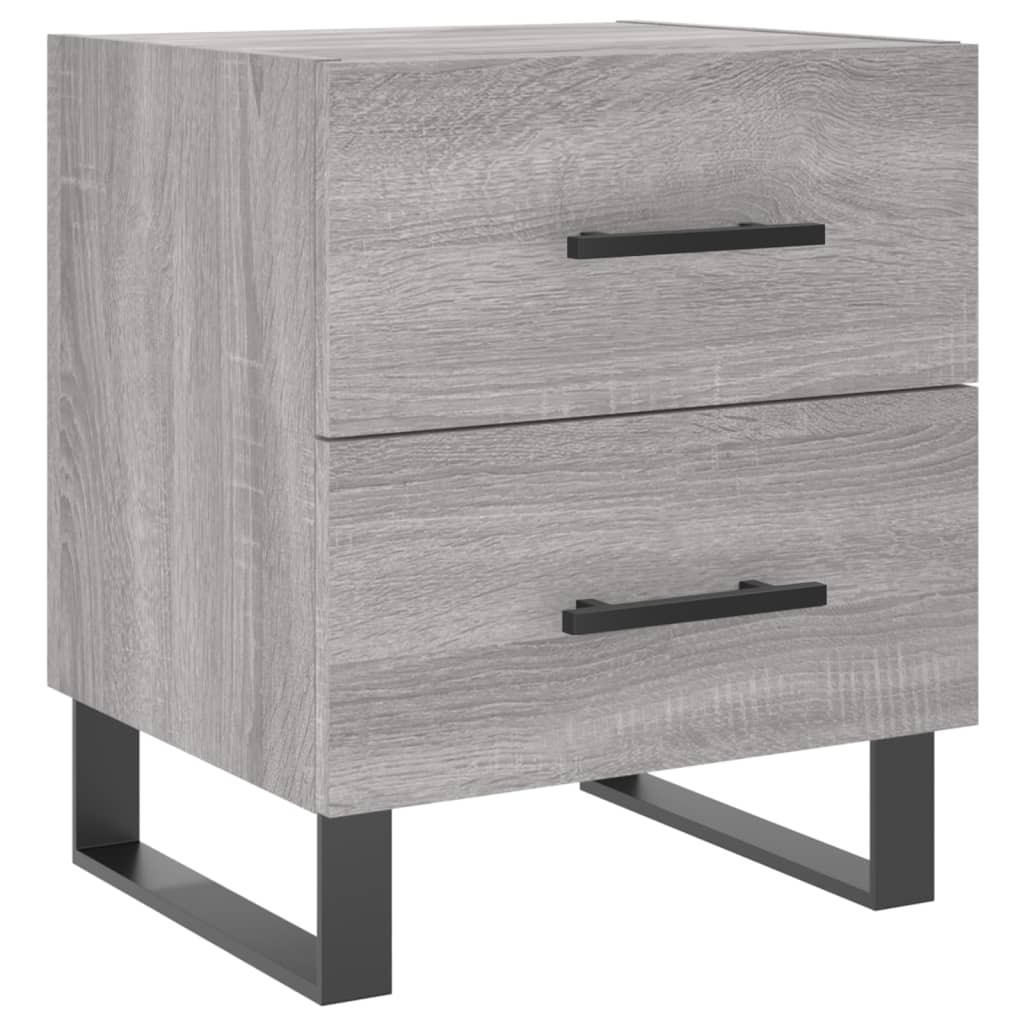 Bedside Cabinet Grey Sonoma 40x35x47,5 cm Engineered Wood