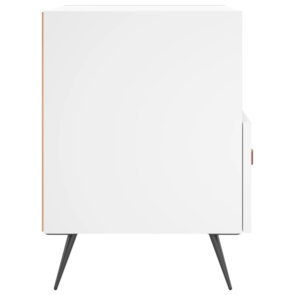 Bedside Cabinets 2 pcs White 40x35x47.5 cm Engineered Wood