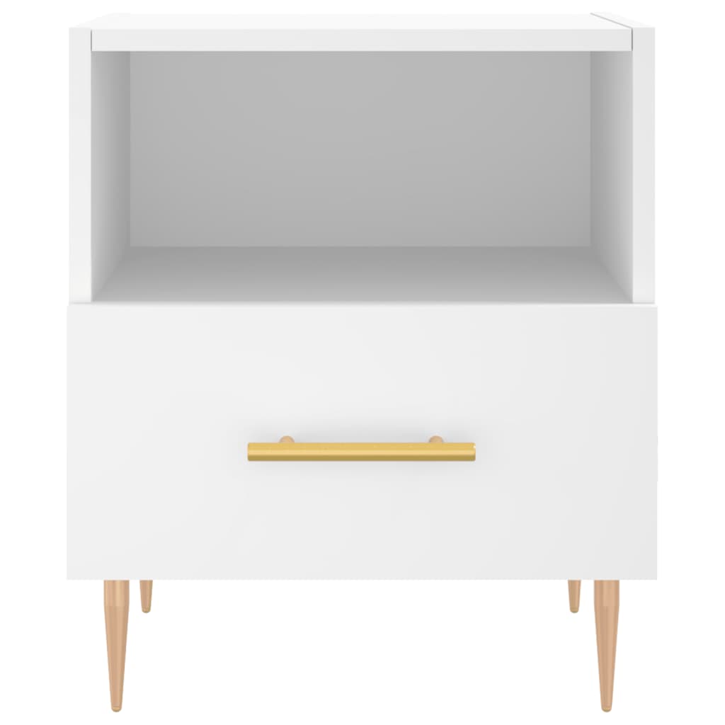 Bedside Cabinet White 40x35x47,5 cm Engineered Wood