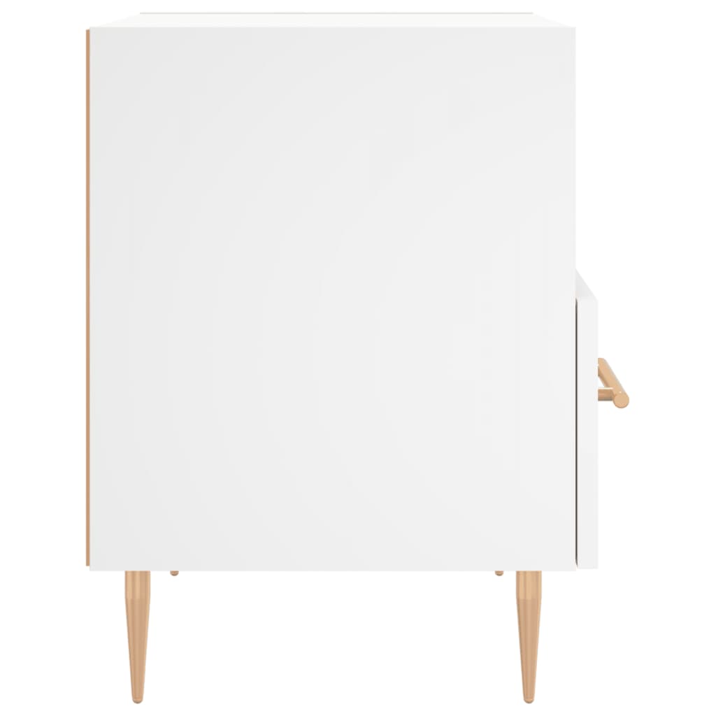 Bedside Cabinet White 40x35x47,5 cm Engineered Wood