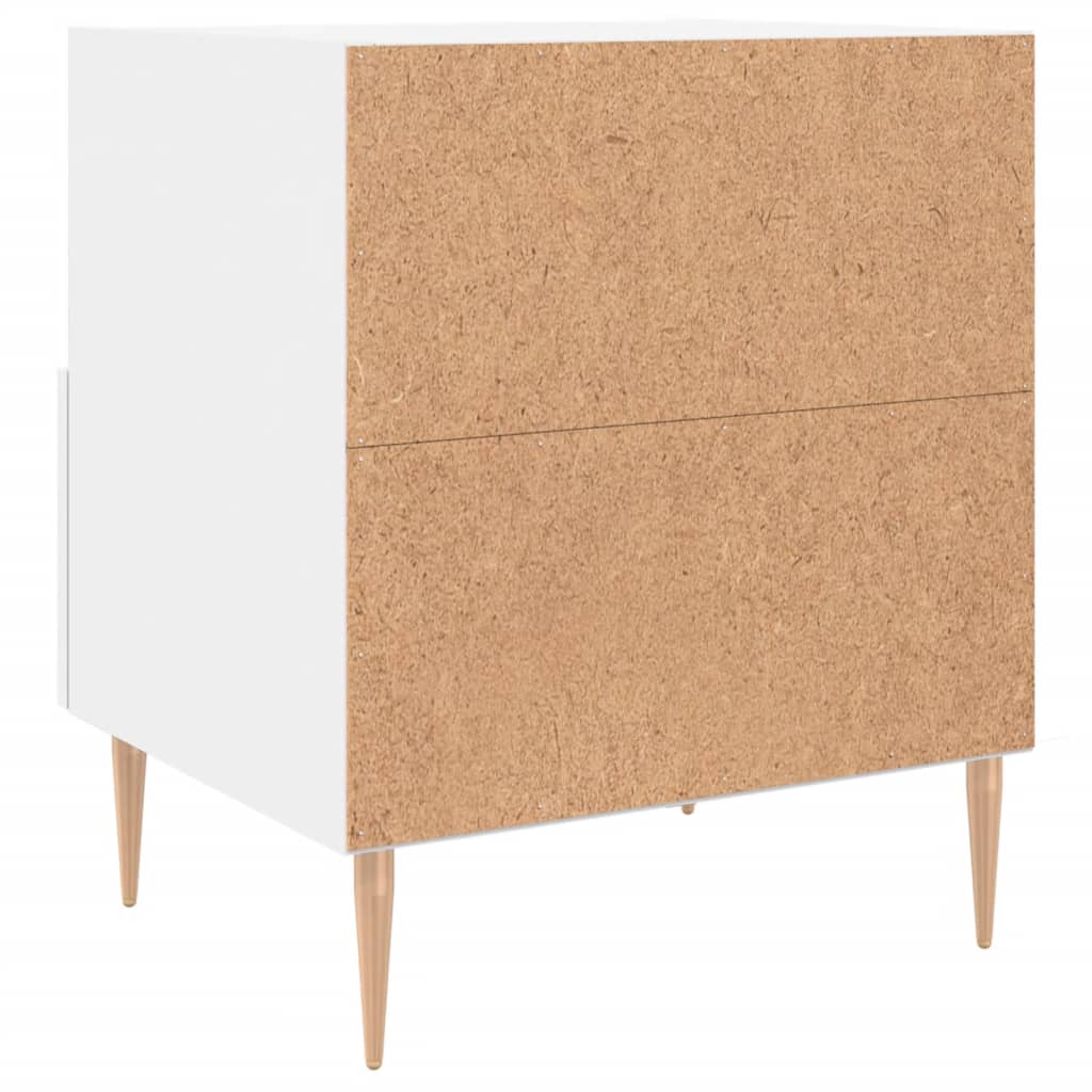 Bedside Cabinet White 40x35x47,5 cm Engineered Wood