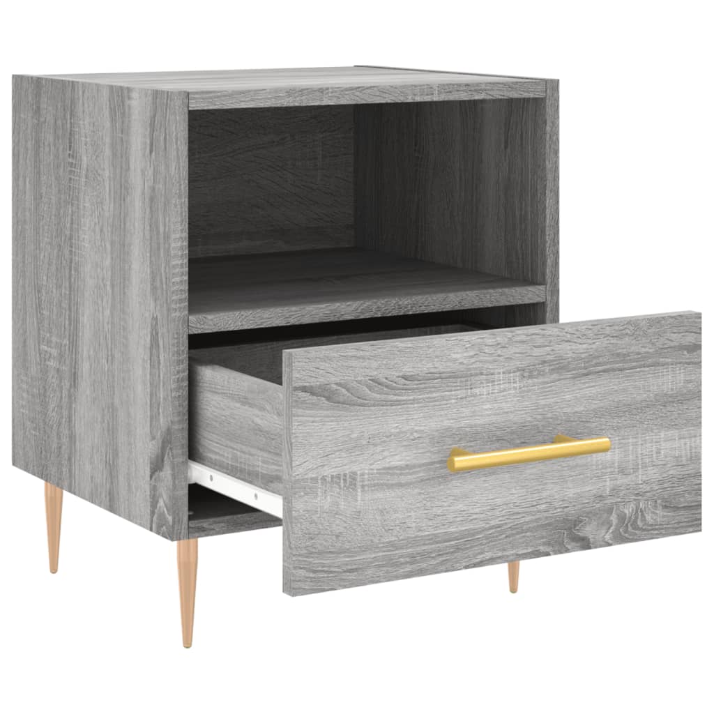 Bedside Cabinet Grey Sonoma 40x35x47,5 cm Engineered Wood