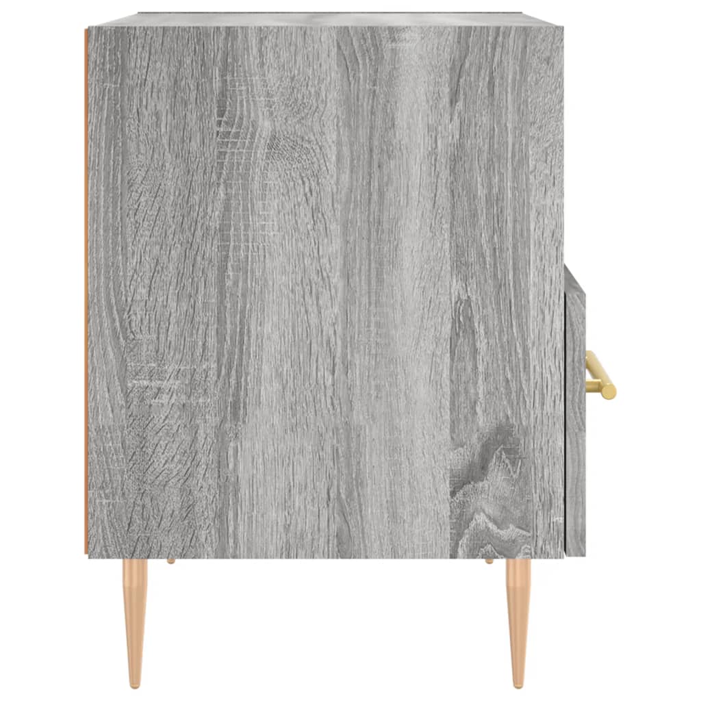 Bedside Cabinet Grey Sonoma 40x35x47,5 cm Engineered Wood