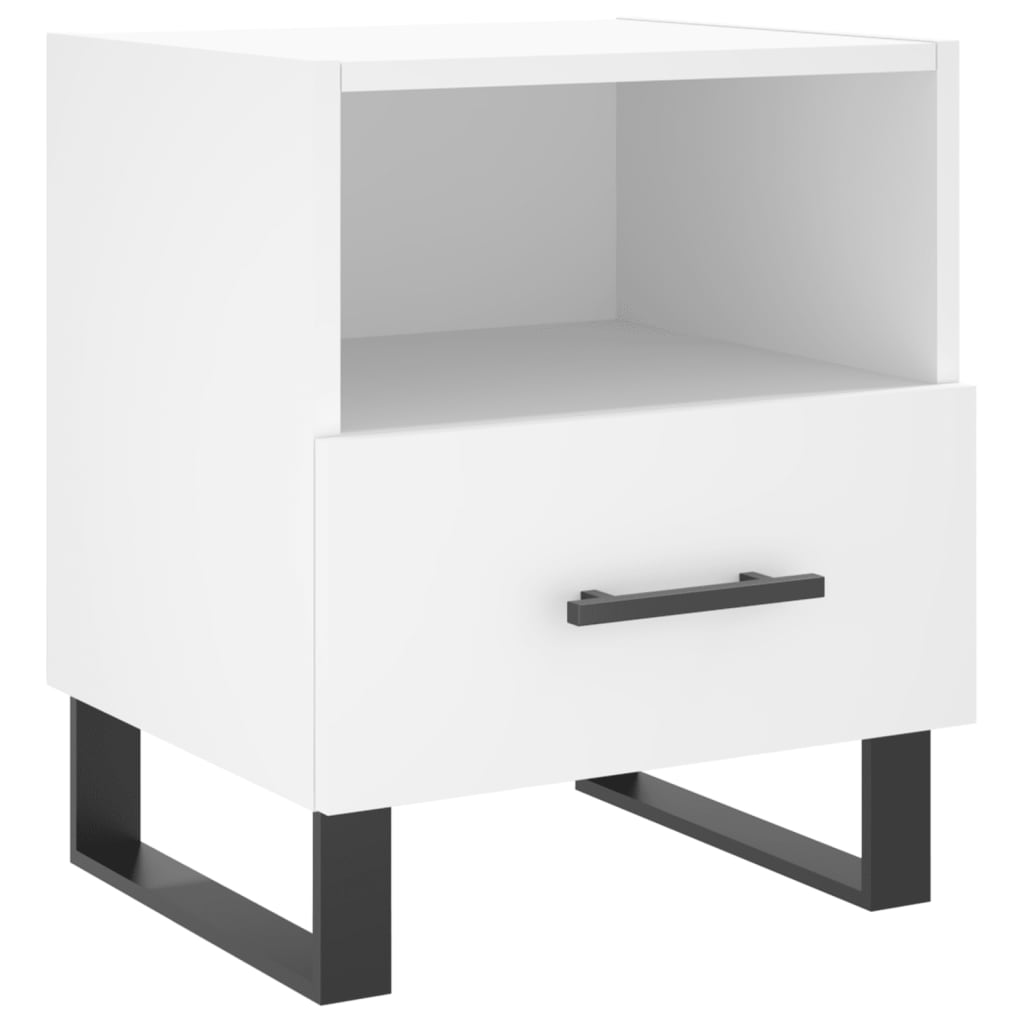 Bedside Cabinet White 40x35x47,5 cm Engineered Wood