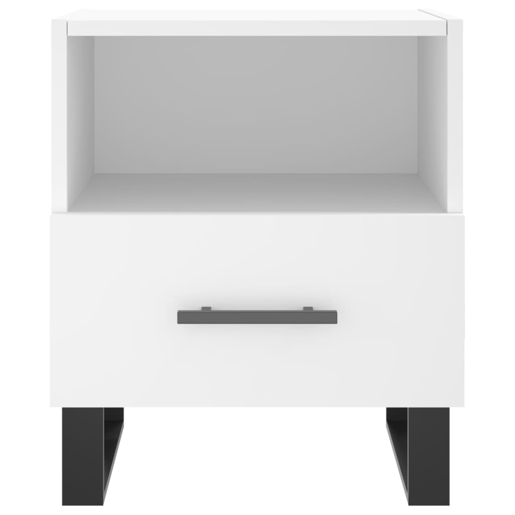 Bedside Cabinet White 40x35x47,5 cm Engineered Wood