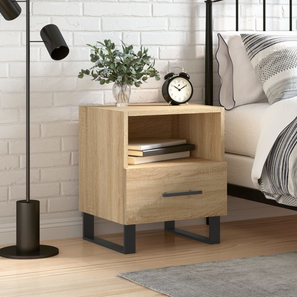 Bedside Cabinet Sonoma Oak 40x35x47,5 cm Engineered Wood