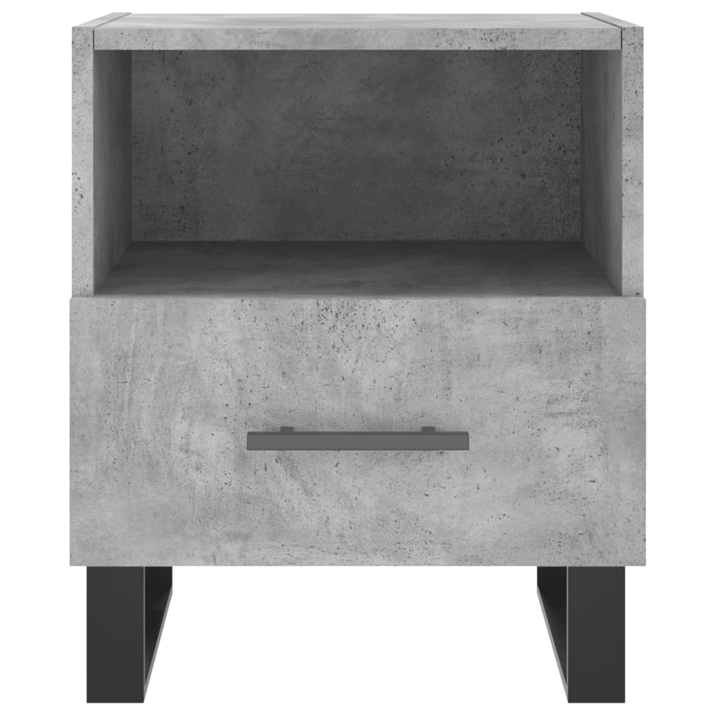 Bedside Cabinet Concrete Grey 40x35x47,5 cm Engineered Wood