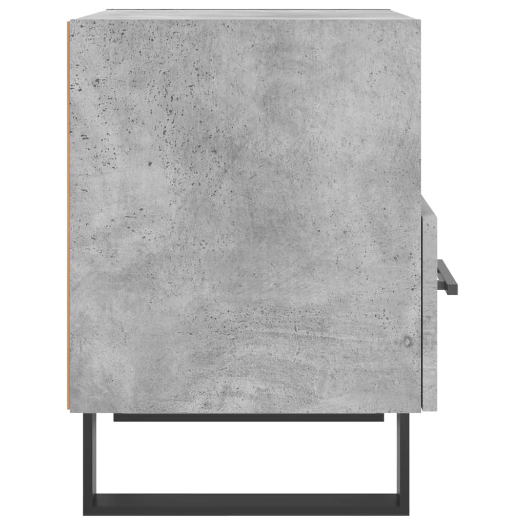 Bedside Cabinet Concrete Grey 40x35x47,5 cm Engineered Wood