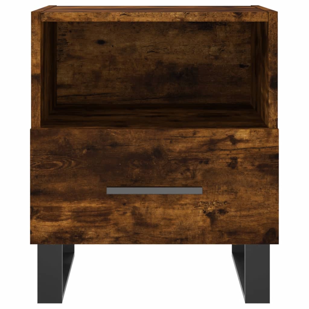 Bedside Cabinet Smoked Oak 40x35x47,5 cm Engineered Wood