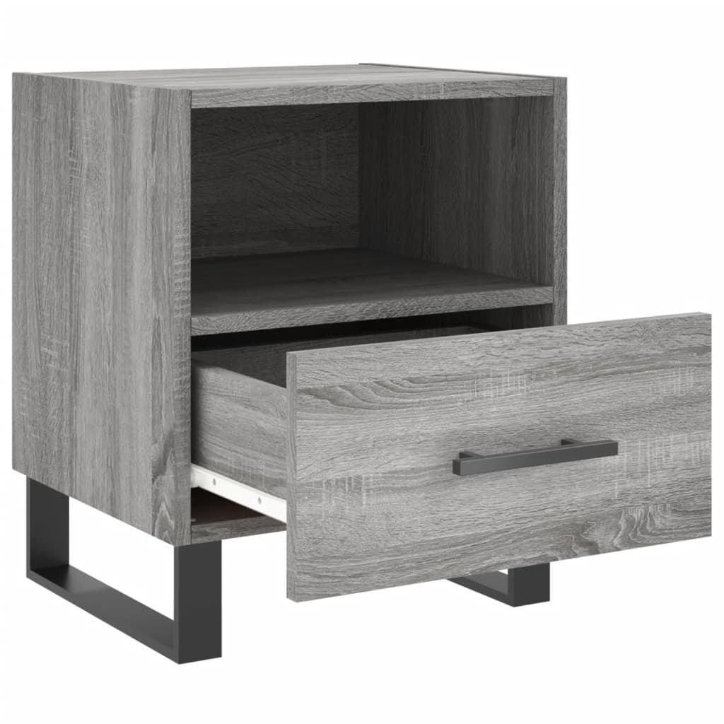 Bedside Cabinet Grey Sonoma 40x35x47,5 cm Engineered Wood