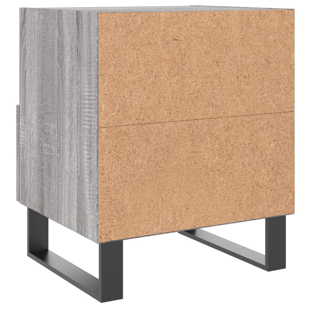 Bedside Cabinet Grey Sonoma 40x35x47,5 cm Engineered Wood
