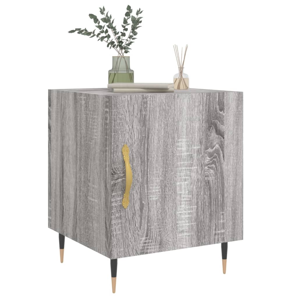 Bedside Cabinet | Grey Sonoma | Engineered wood | Medium