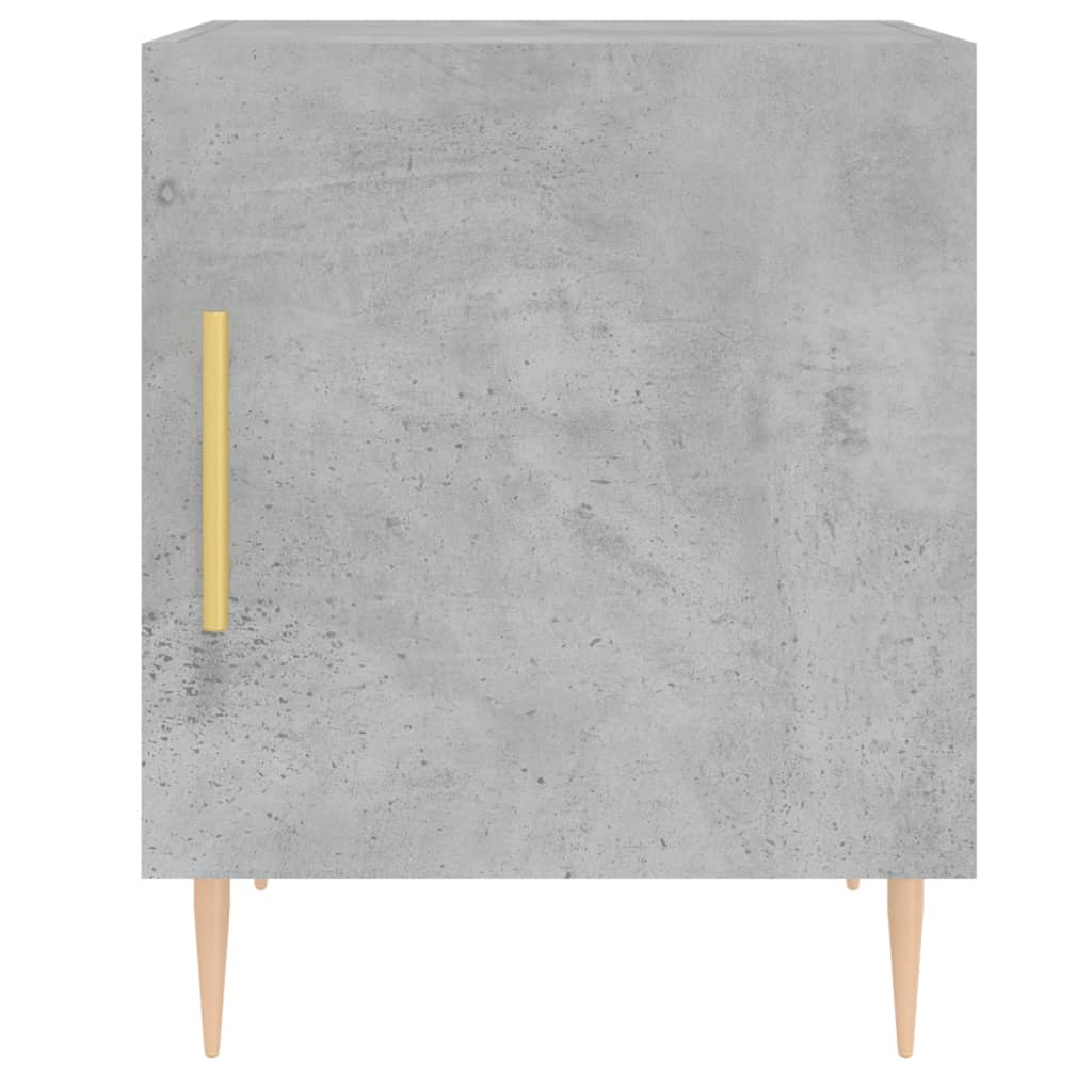 Bedside Cabinets 2 pcs Concrete Grey 40x40x50cm Engineered Wood