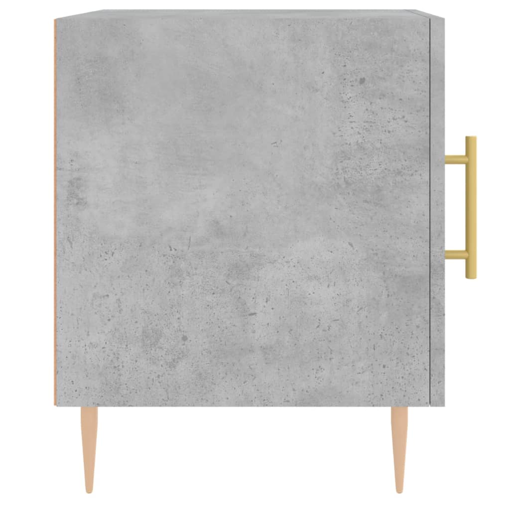 Bedside Cabinets 2 pcs Concrete Grey 40x40x50cm Engineered Wood