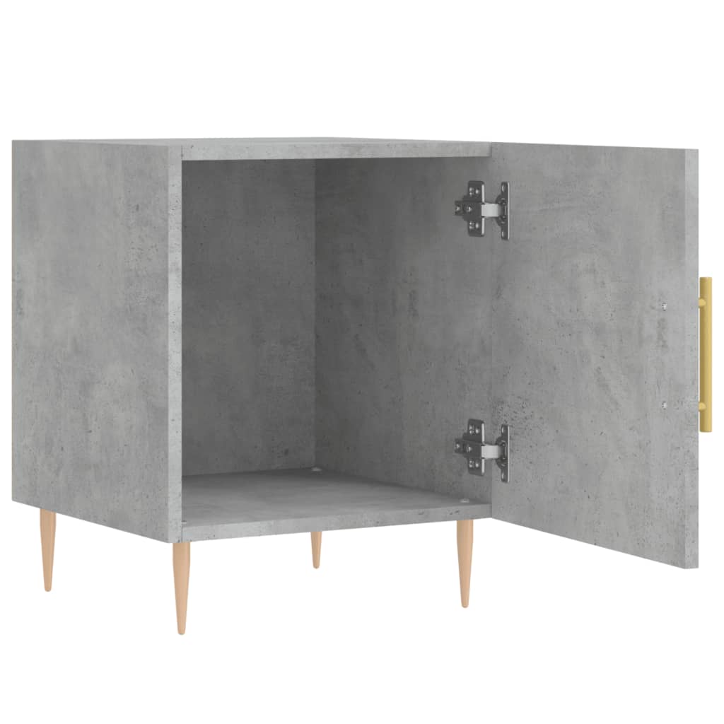 Bedside Cabinets 2 pcs Concrete Grey 40x40x50cm Engineered Wood