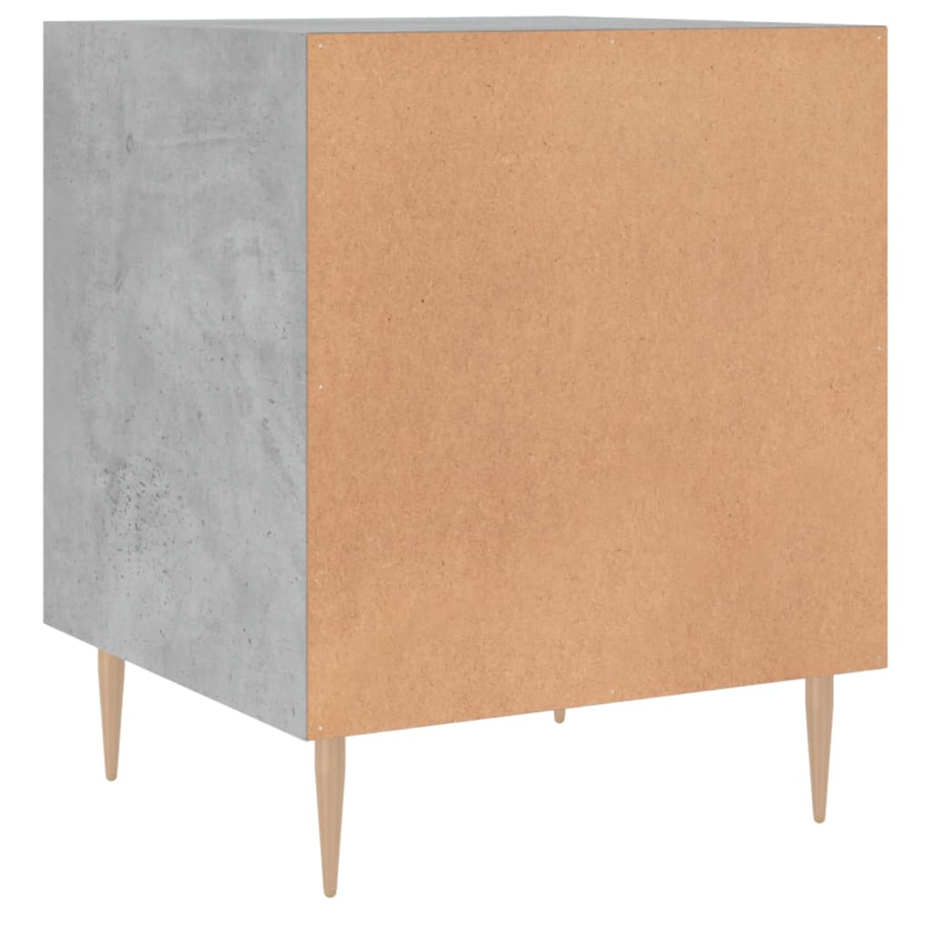 Bedside Cabinets 2 pcs Concrete Grey 40x40x50cm Engineered Wood