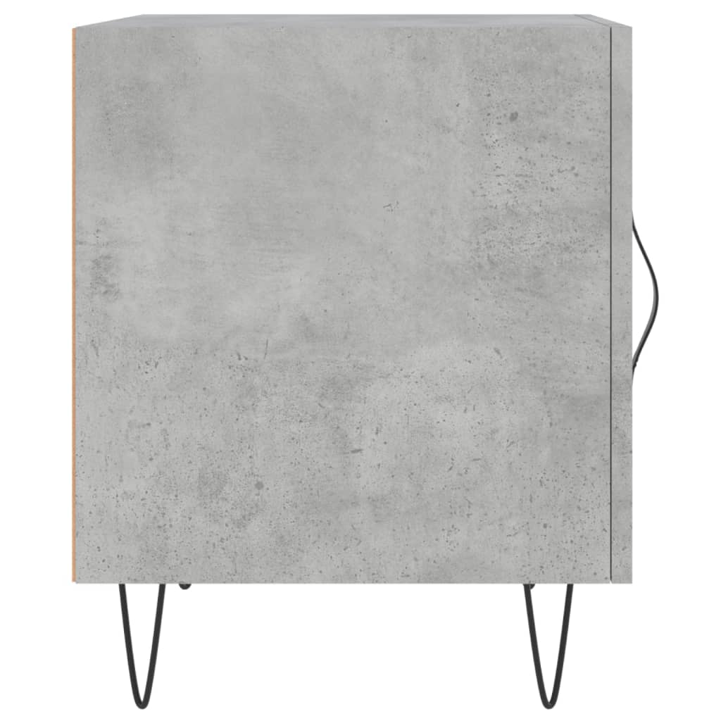 Bedside Cabinets 2 pcs Concrete Grey 40x40x50cm Engineered Wood