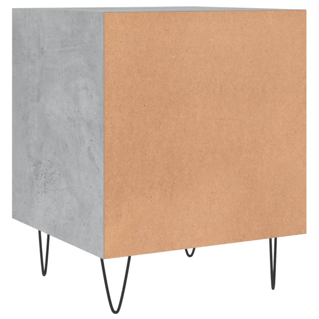 Bedside Cabinets 2 pcs Concrete Grey 40x40x50cm Engineered Wood