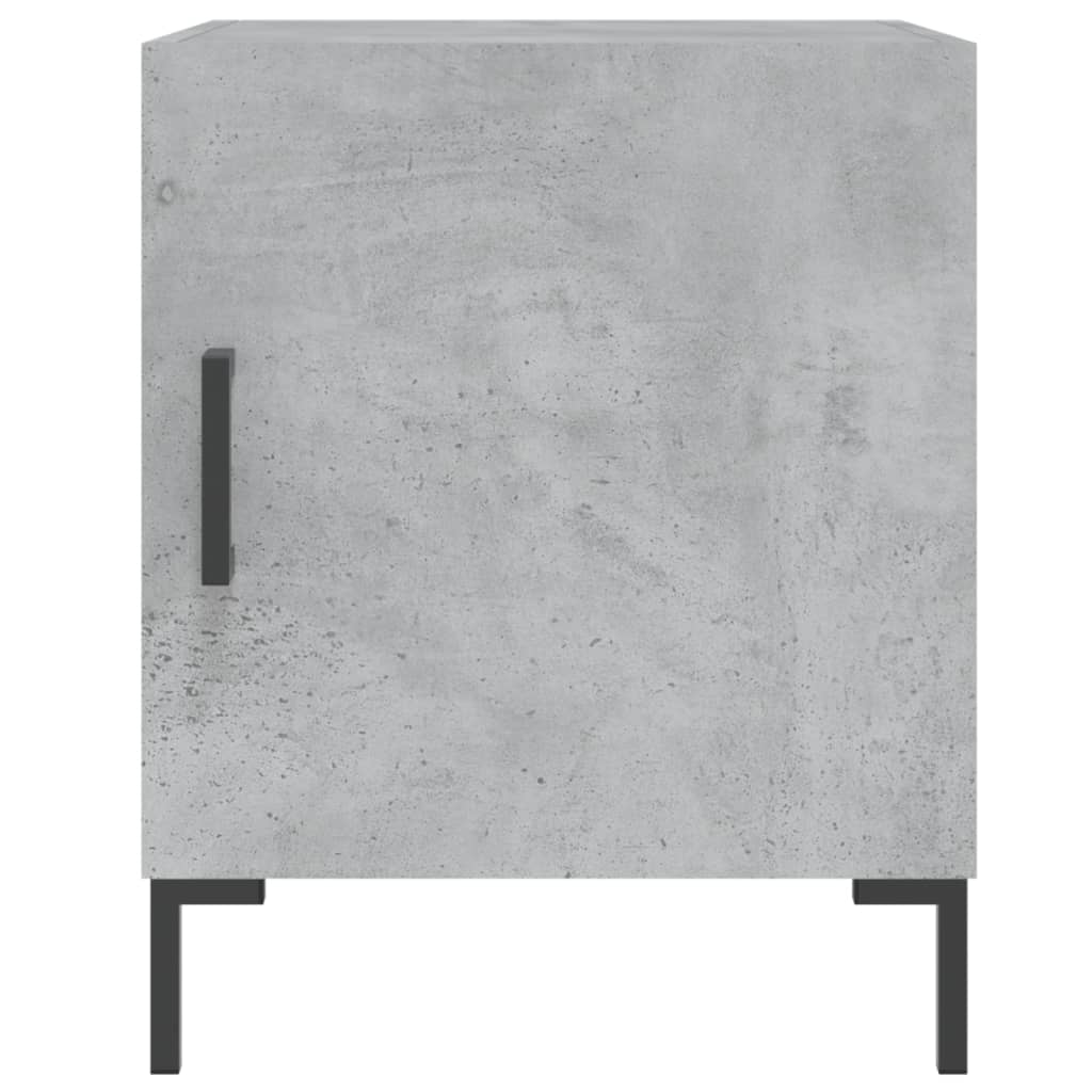 Bedside Cabinets 2 pcs Concrete Grey 40x40x50cm Engineered Wood