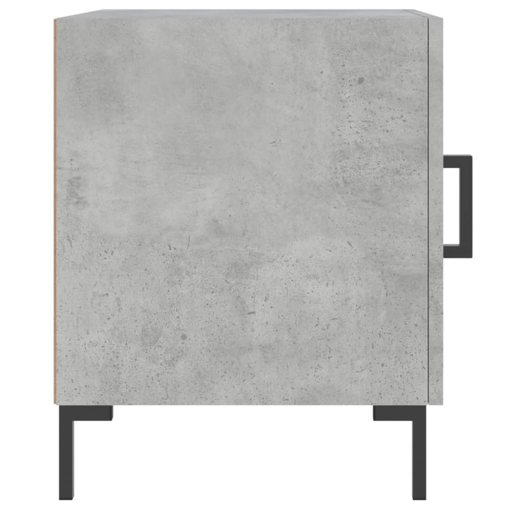 Bedside Cabinets 2 pcs Concrete Grey 40x40x50cm Engineered Wood