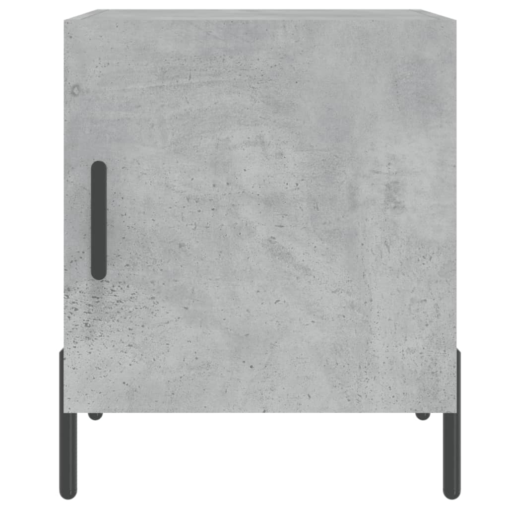 Bedside Cabinets 2 pcs Concrete Grey 40x40x50cm Engineered Wood